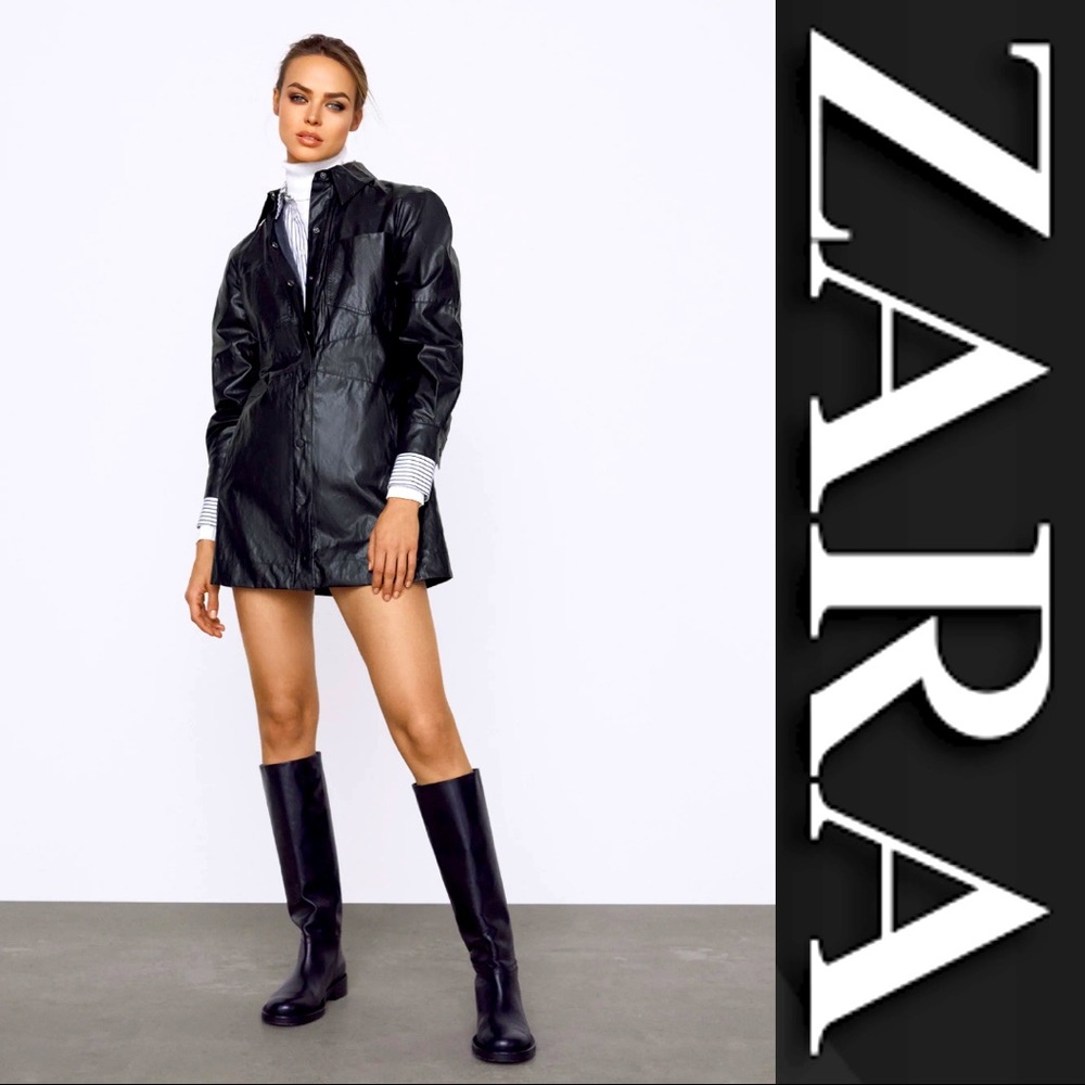 Zara Faux Leather Mini Dress *price firm*